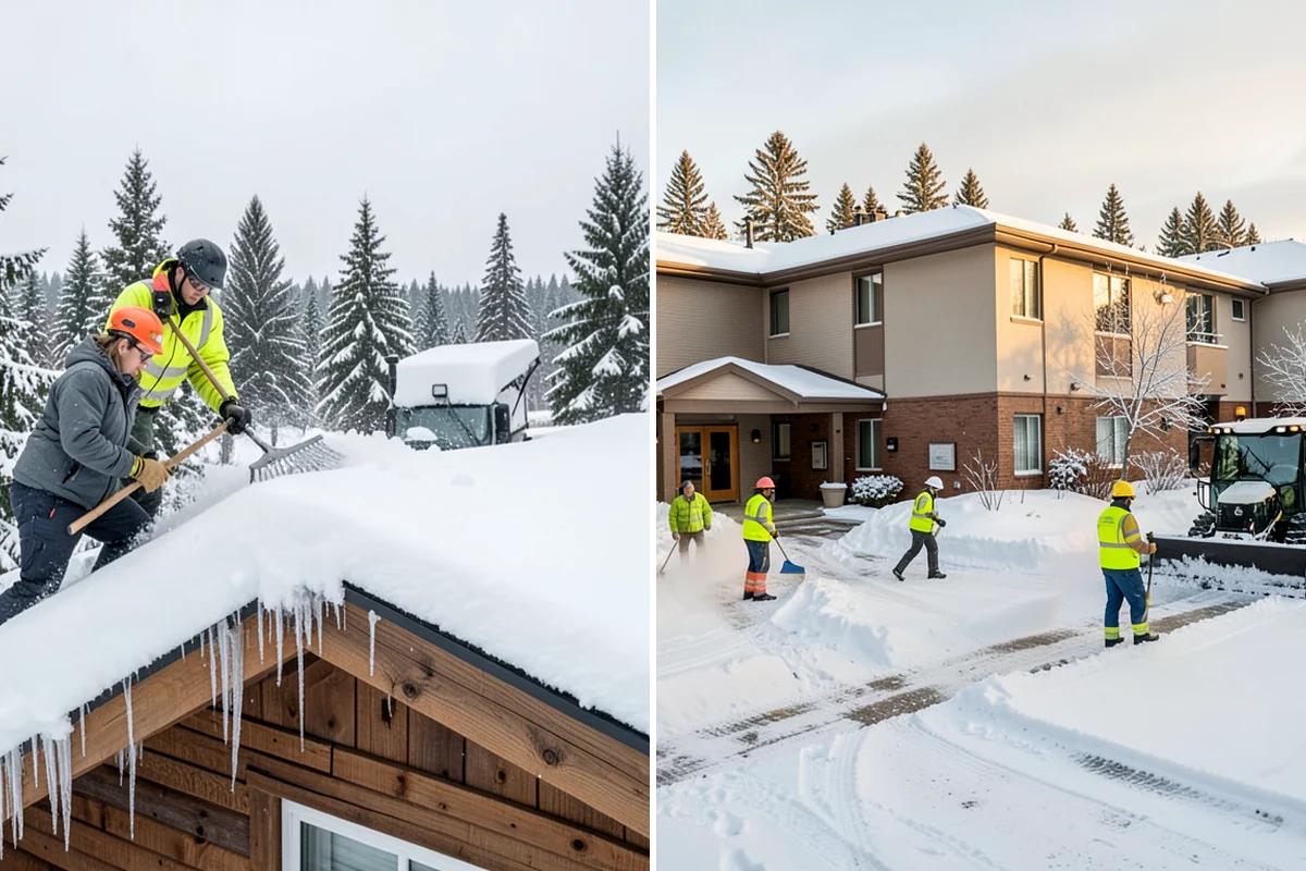 Driveway Snow Removal in Arlington, Snohomish County, WA - We measure the drive length and note the surface material