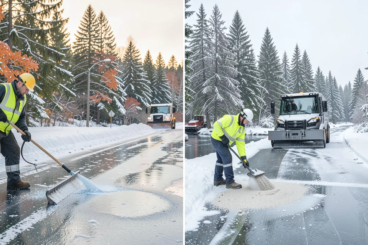 Driveway Snow Removal in Auburn, King County, WA - We measure the drive length and note the surface material
