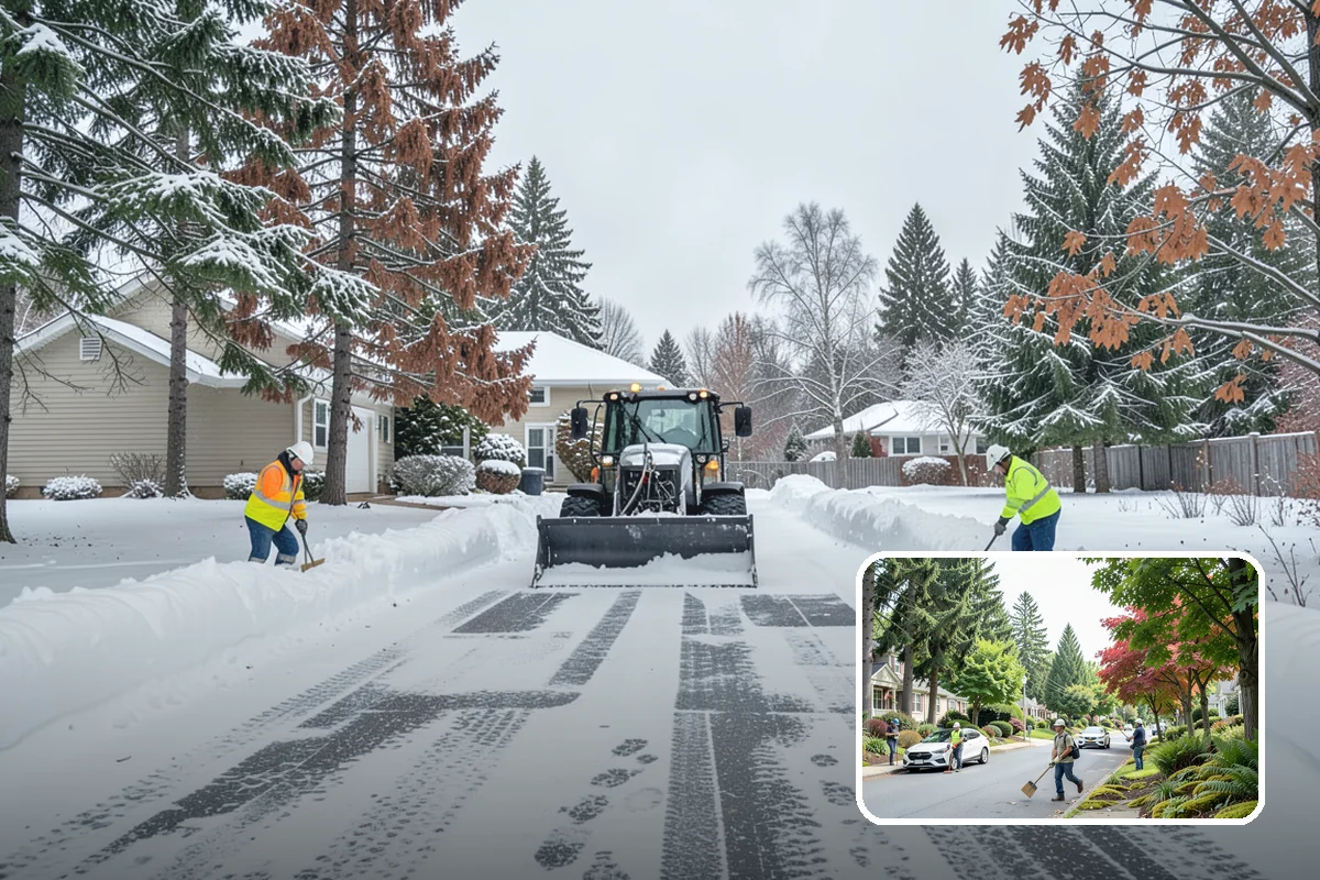 Driveway Snow Removal in Beaux Arts Village, King County, WA - Restores vehicle access when neighborhood streets remain impassable