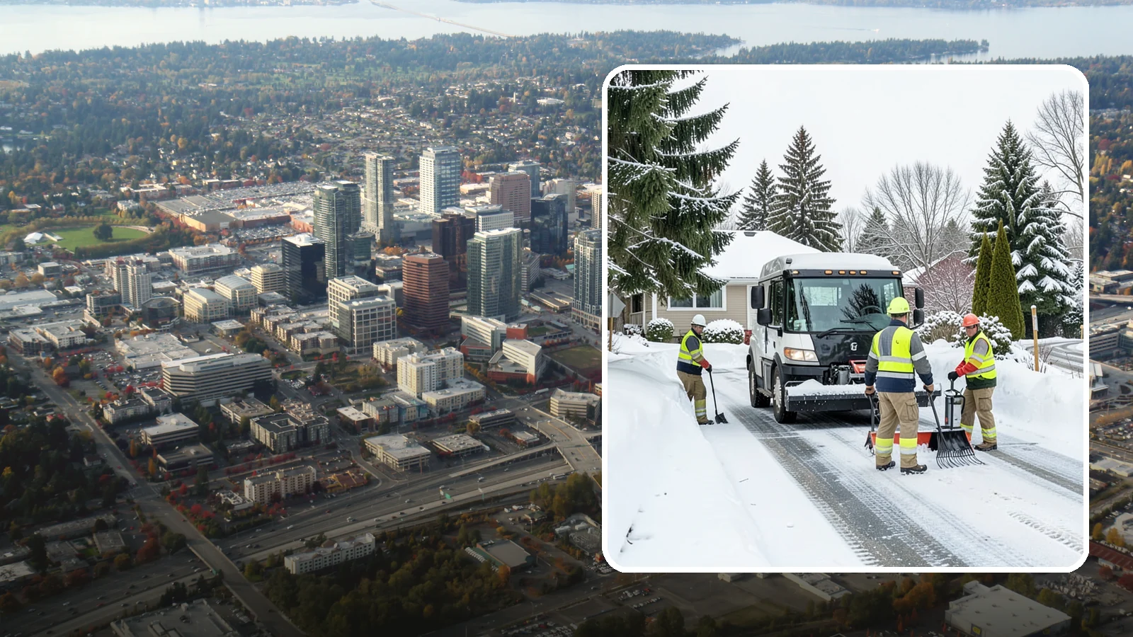 Driveway Snow Removal in Bellevue, King County, WA - We clear residential driveways so you can get to work even when your side street stays buried for days.