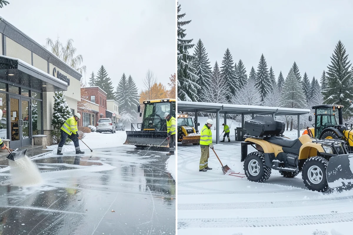 Driveway Snow Removal in Bonney Lake, Pierce County, WA - We measure the drive length and note the surface material