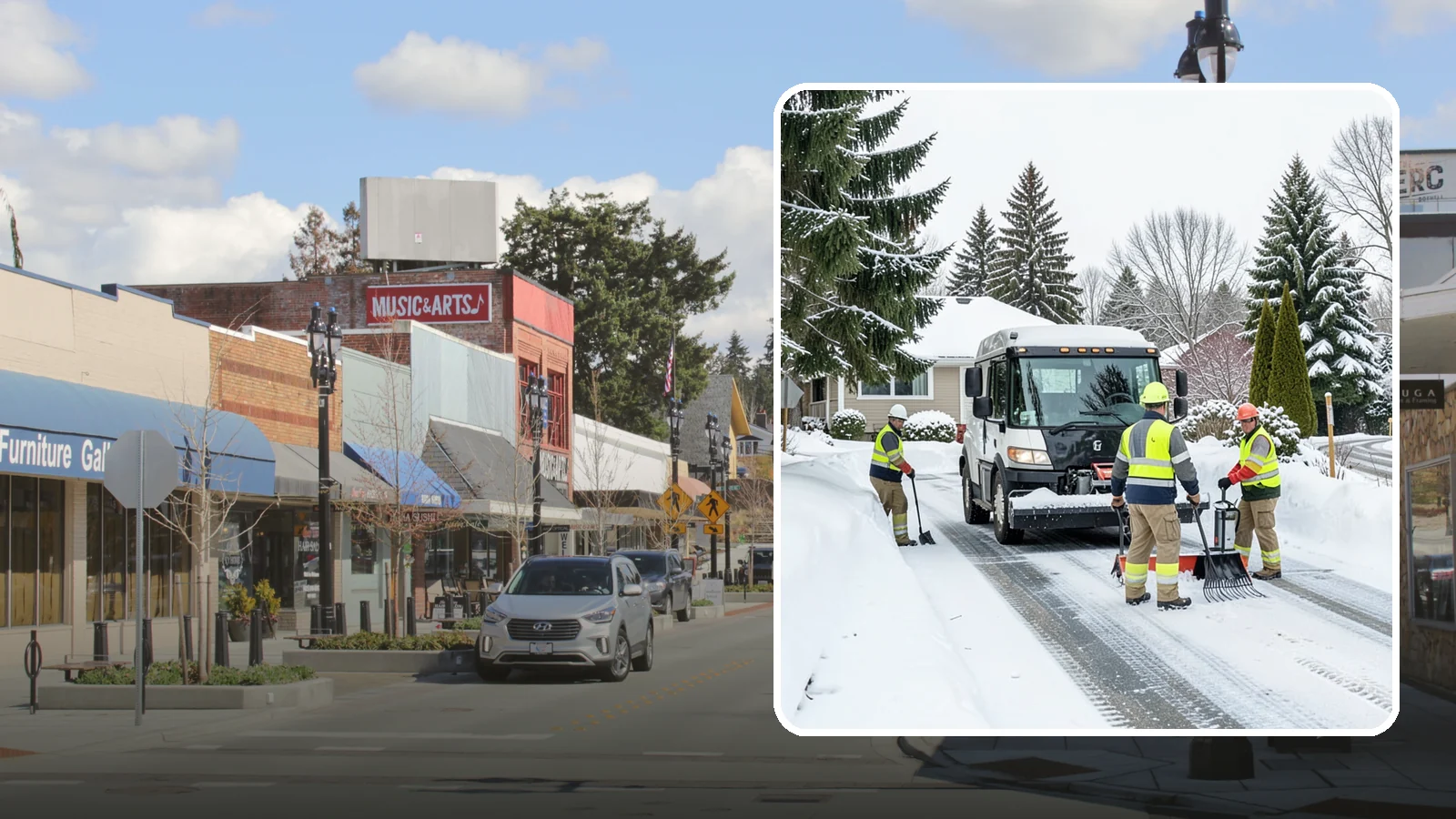 Driveway Snow Removal in Bothell, King County, WA - We clear residential driveways so you can get to work even when your side street stays buried for days.