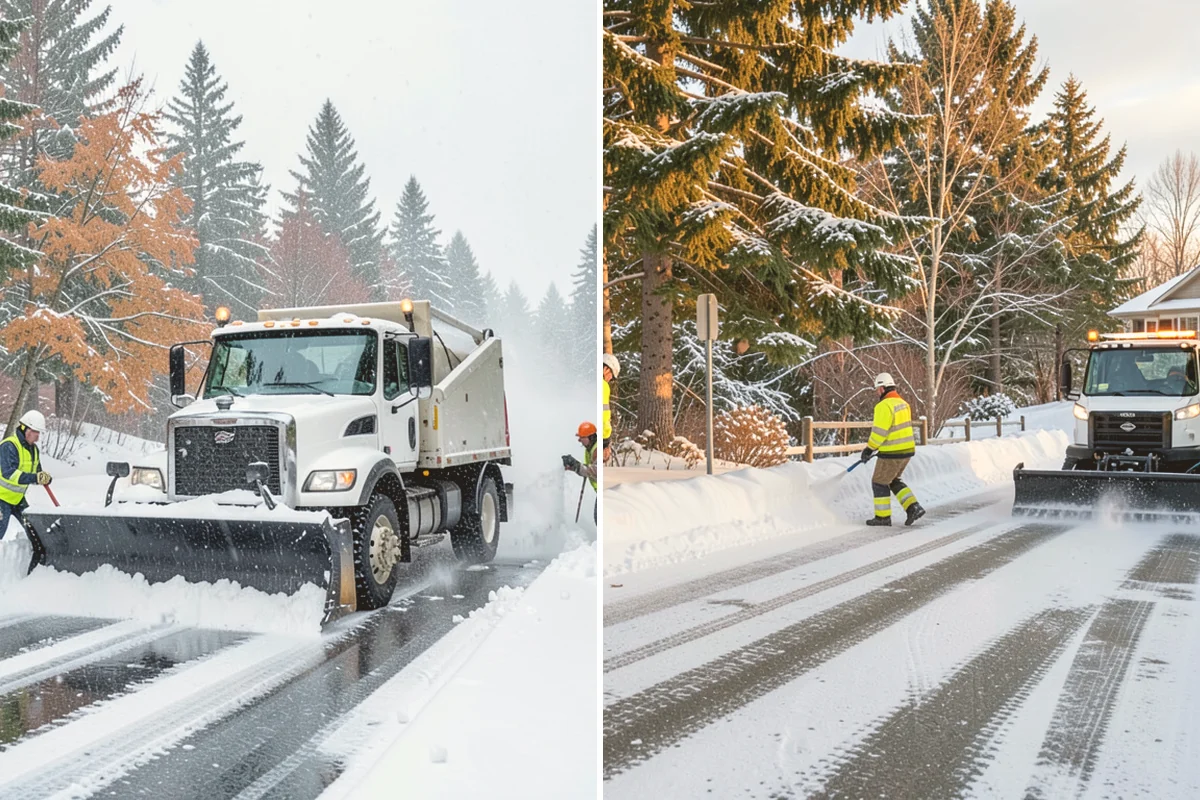 Driveway Snow Removal in Bothell, King County, WA - We measure the drive length and note the surface material