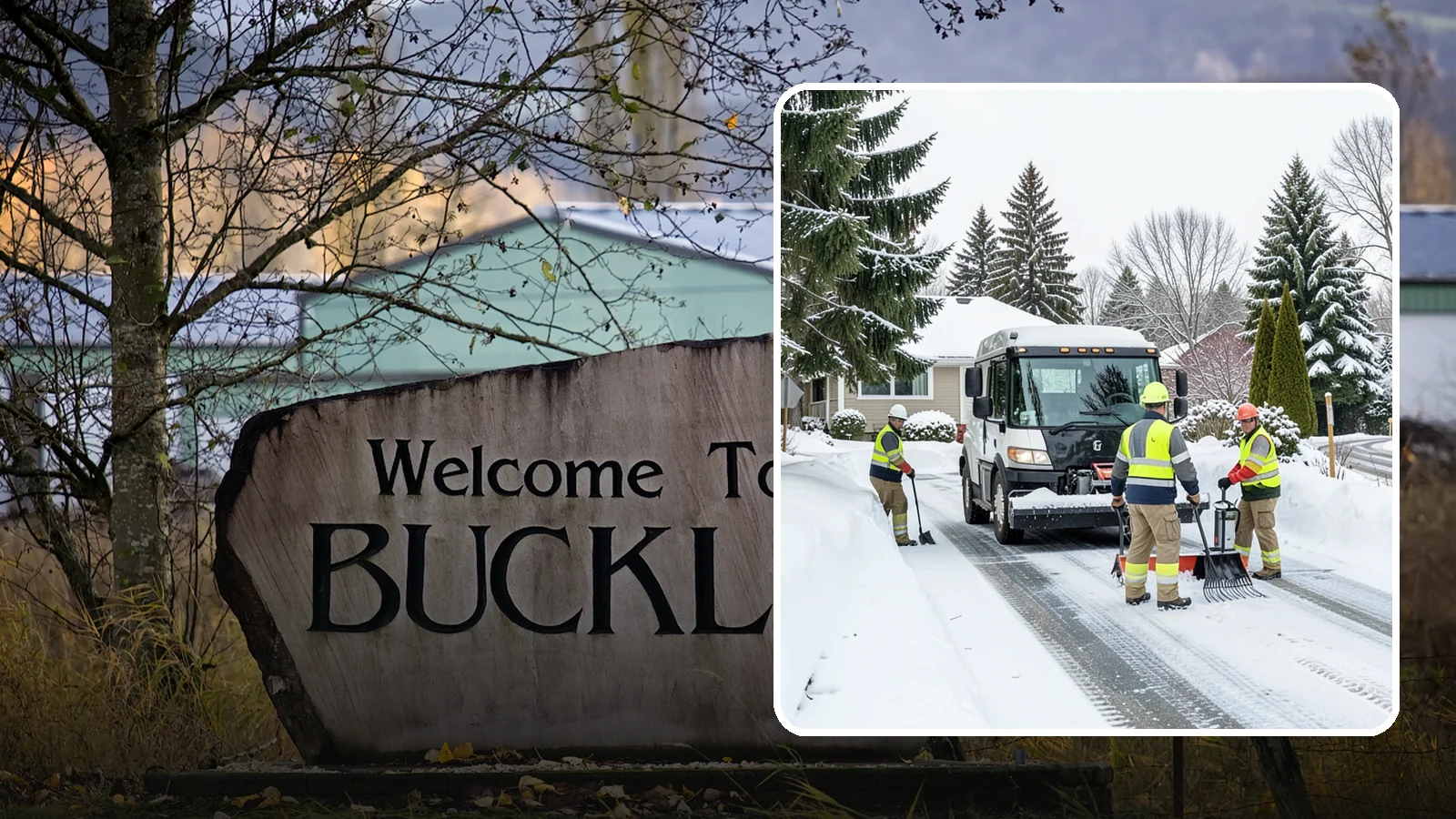 Driveway Snow Removal in Buckley, Pierce County, WA - We clear residential driveways so you can get to work even when your side street stays buried for days.