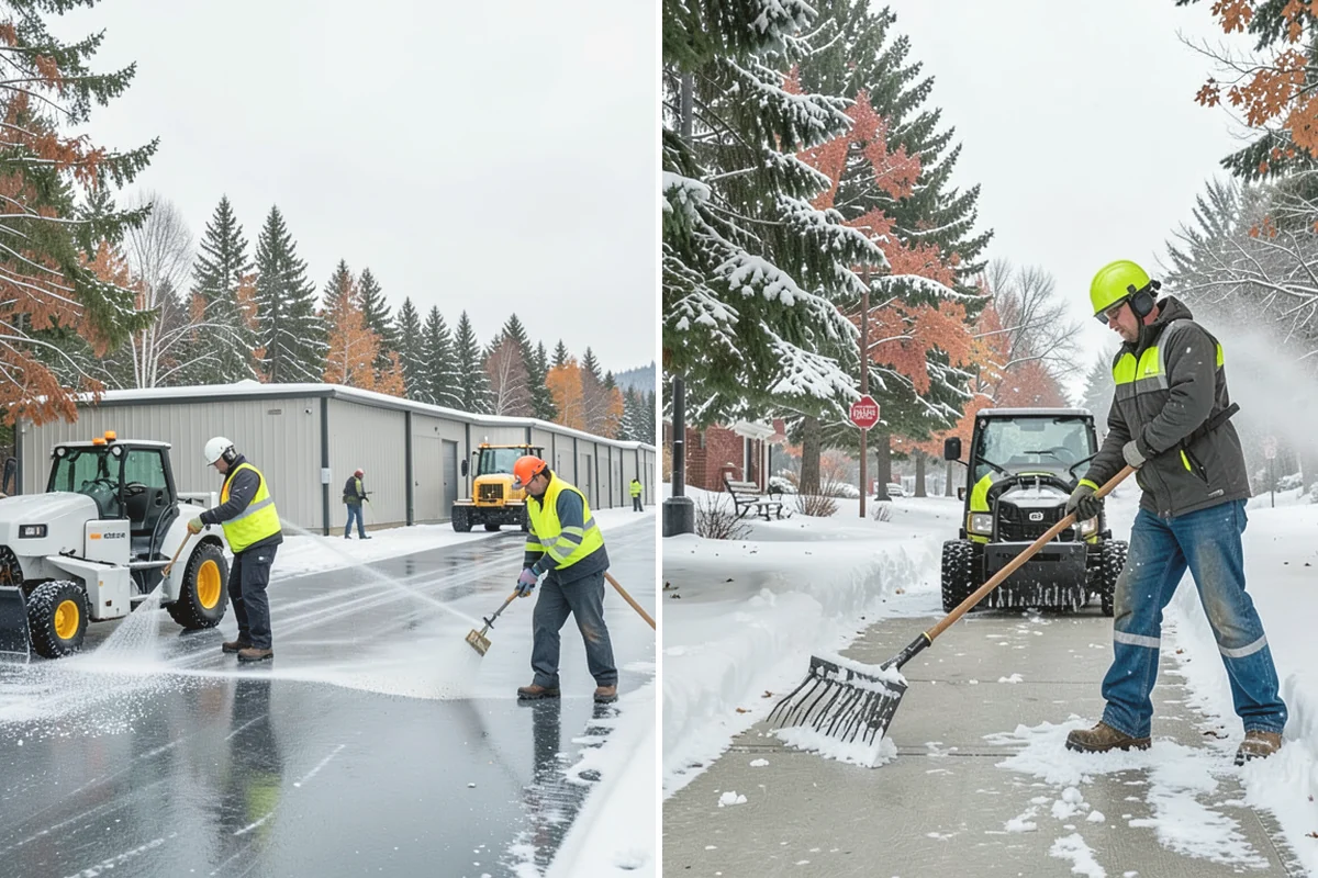Driveway Snow Removal in Carnation, King County, WA - We measure the drive length and note the surface material