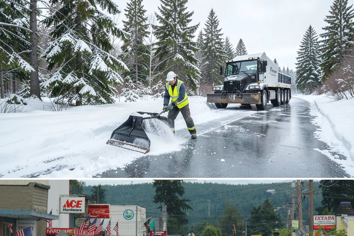 Driveway Snow Removal in Carnation, King County, WA - Reserve driveway service in early winter so your route position is locked in before December's first lowland accumulation.
