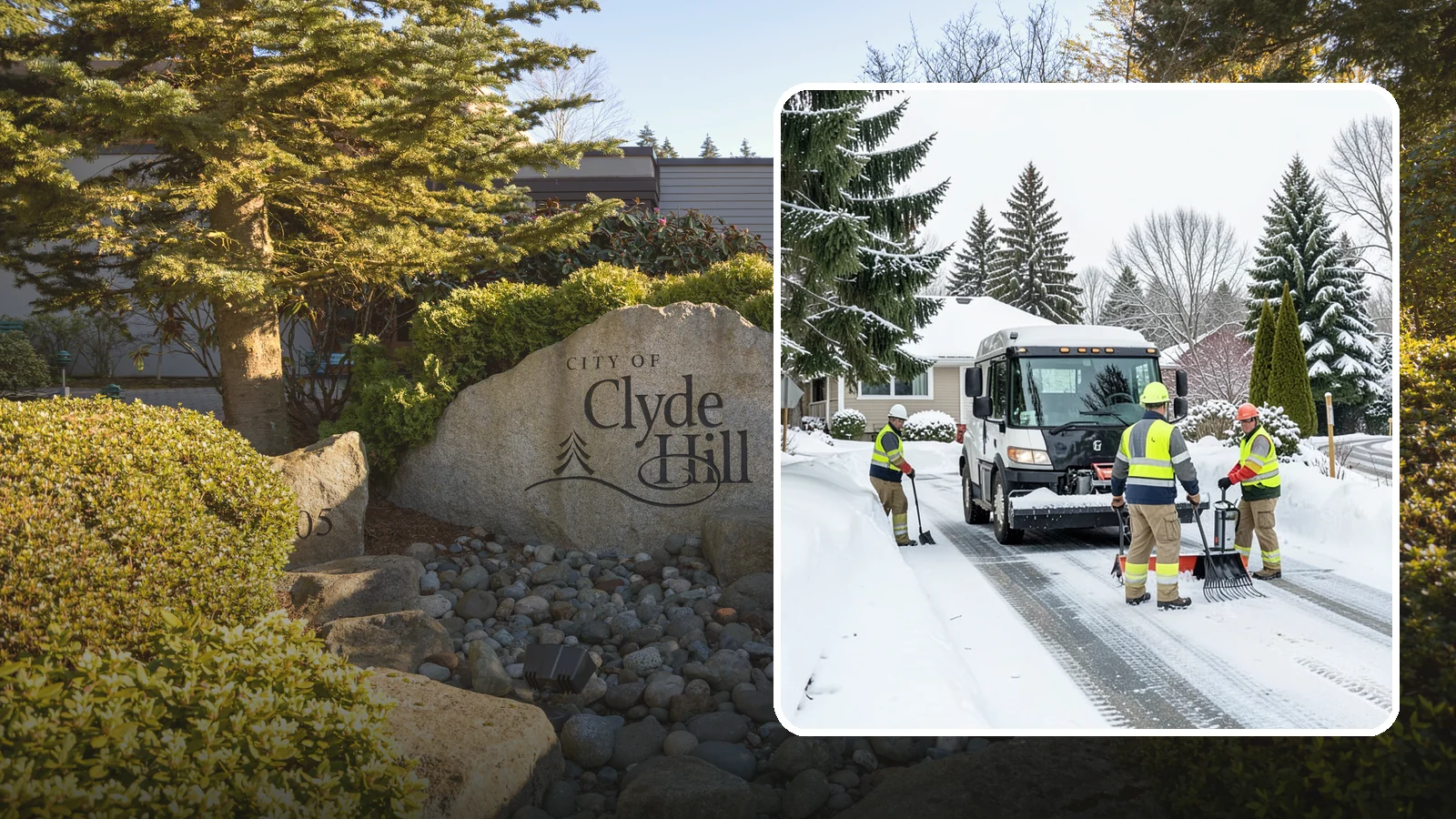 Driveway Snow Removal in Clyde Hill, King County, WA - We clear residential driveways so you can get to work even when your side street stays buried for days.