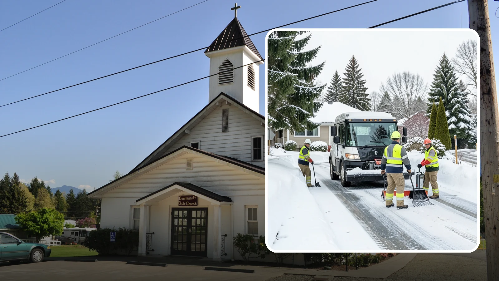 Driveway Snow Removal in Concrete, Skagit County, WA - We clear residential driveways so you can get to work even when your side street stays buried for days.