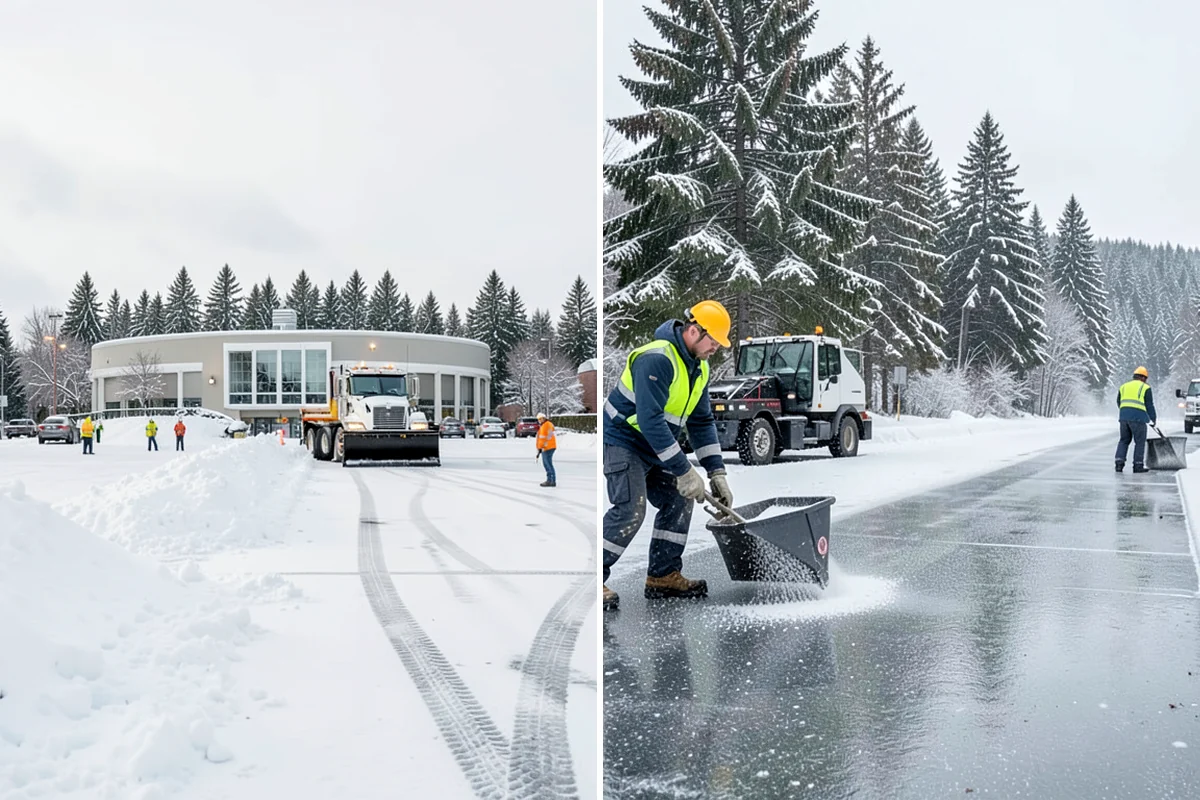 Driveway Snow Removal in Concrete, Skagit County, WA - We measure the drive length and note the surface material