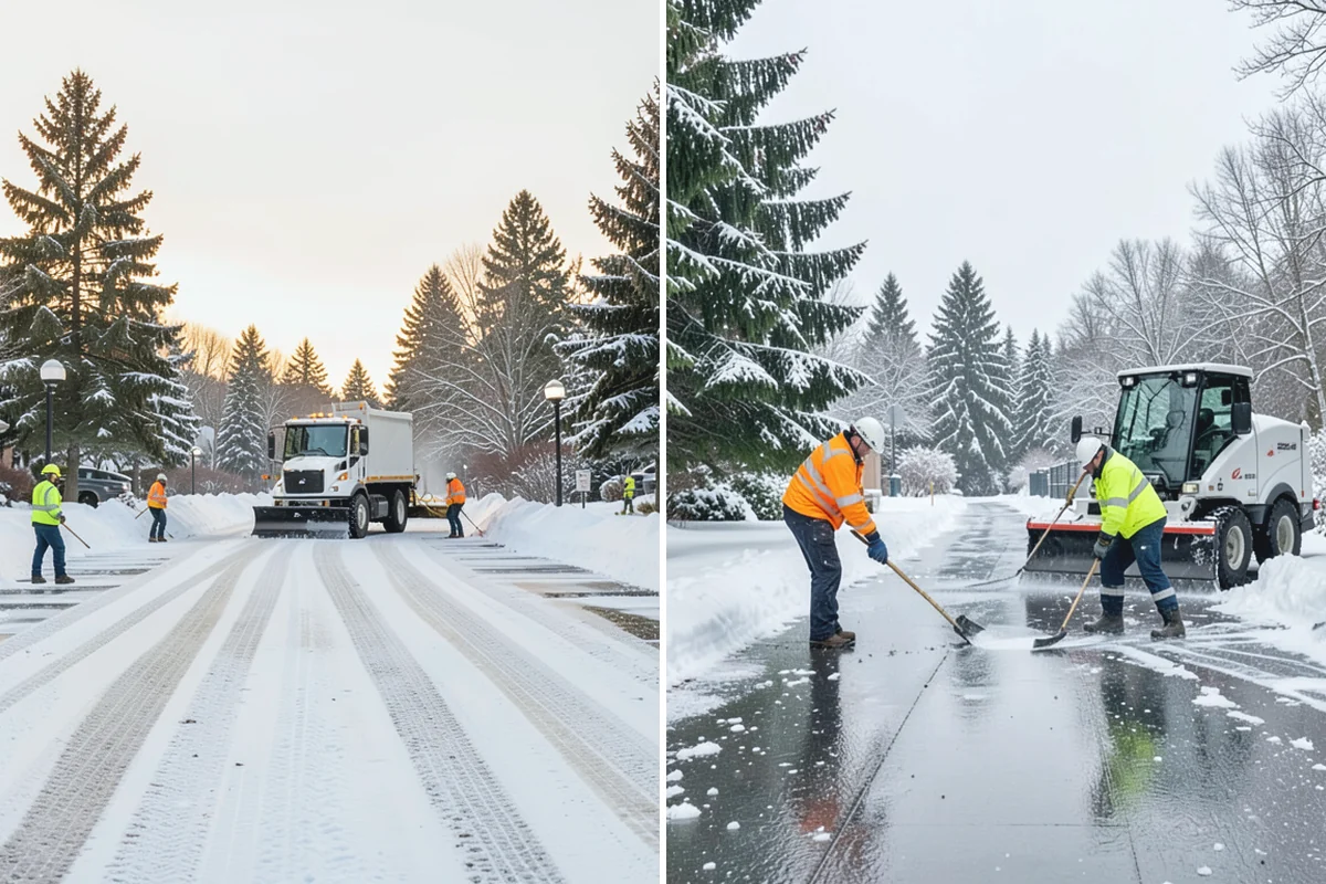 Driveway Snow Removal in Coupeville, Island County, WA - We measure the drive length and note the surface material