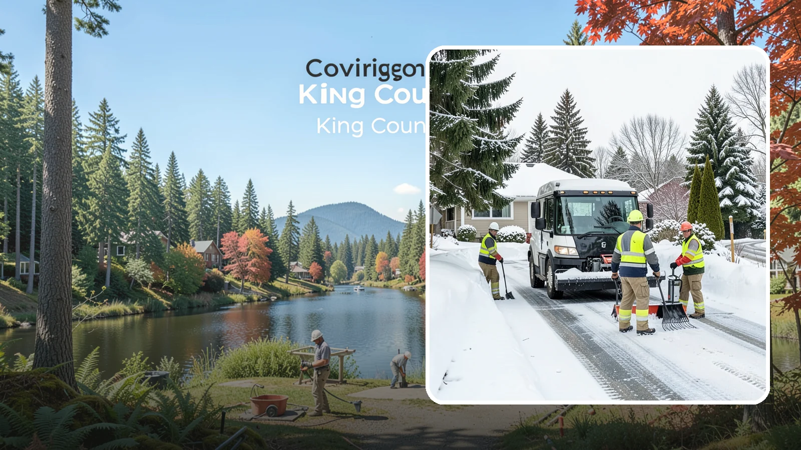 Driveway Snow Removal in Covington, King County, WA - We clear residential driveways so you can get to work even when your side street stays buried for days.