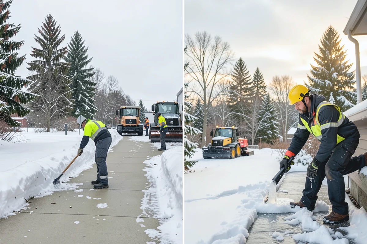 Driveway Snow Removal in Darrington, Snohomish County, WA - We measure the drive length and note the surface material