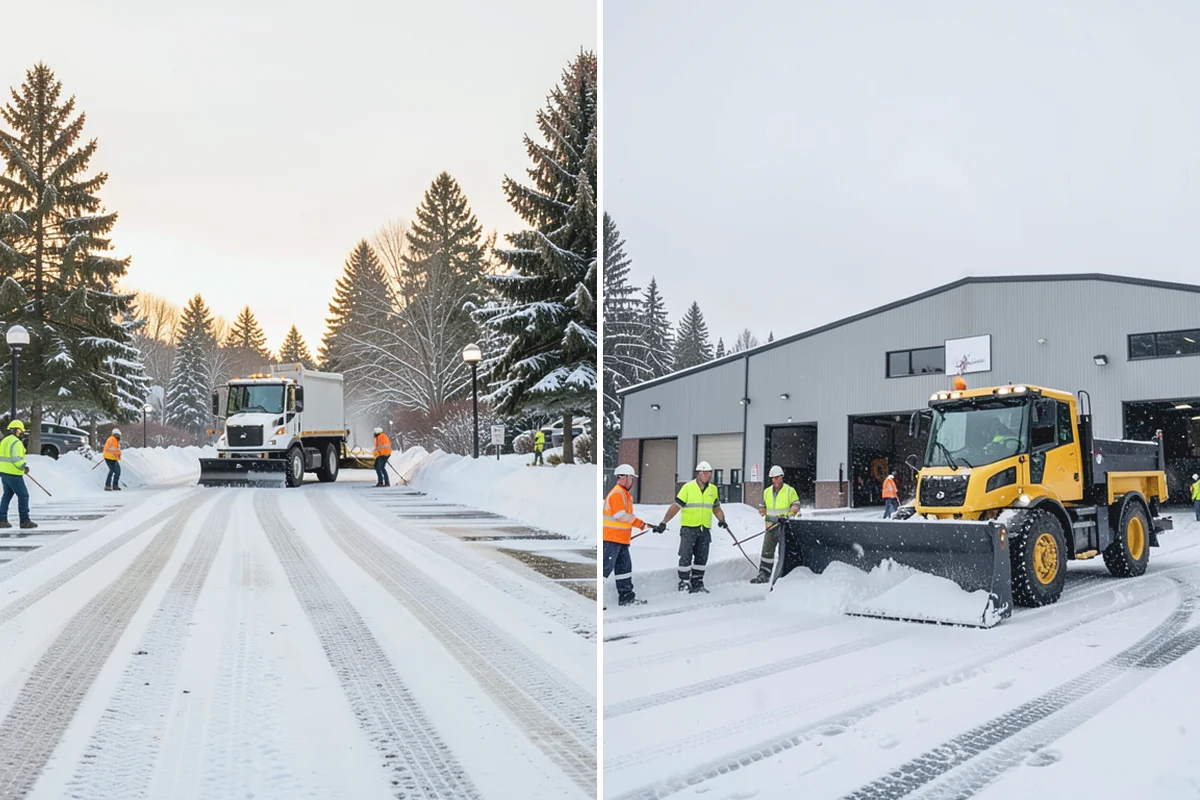 Driveway Snow Removal in Des Moines, King County, WA - We measure the drive length and note the surface material