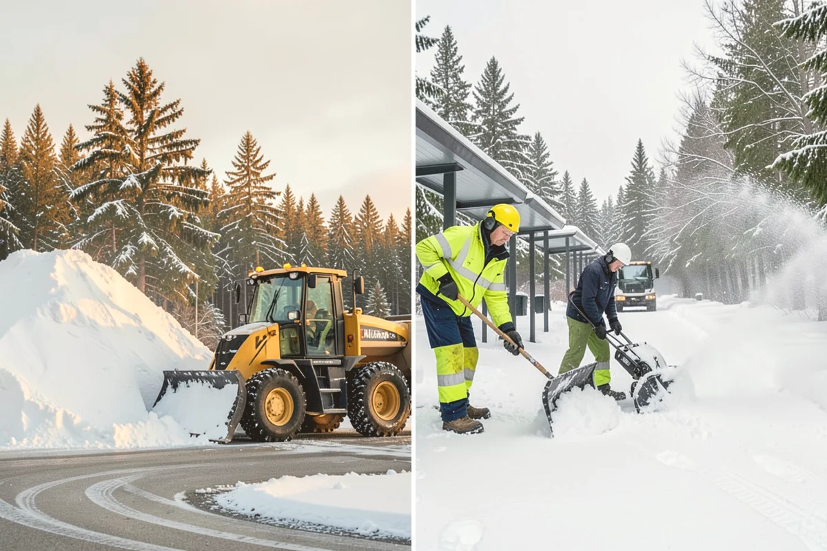 Driveway Snow Removal in Eatonville, Pierce County, WA - We measure the drive length and note the surface material