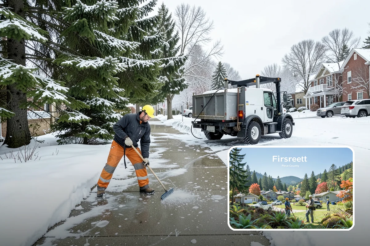 Driveway Snow Removal in Fircrest, Pierce County, WA - Restores vehicle access when neighborhood streets remain impassable