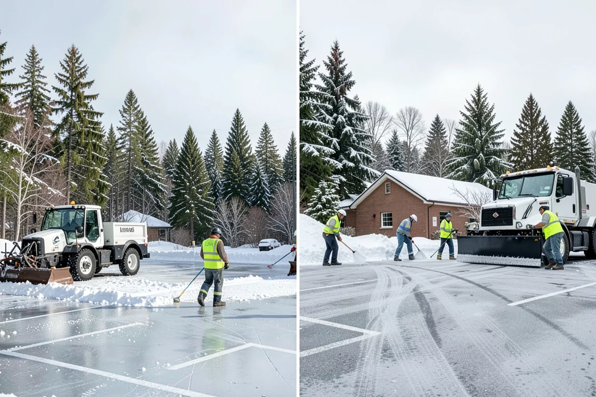 Driveway Snow Removal in Fircrest, Pierce County, WA - We measure the drive length and note the surface material