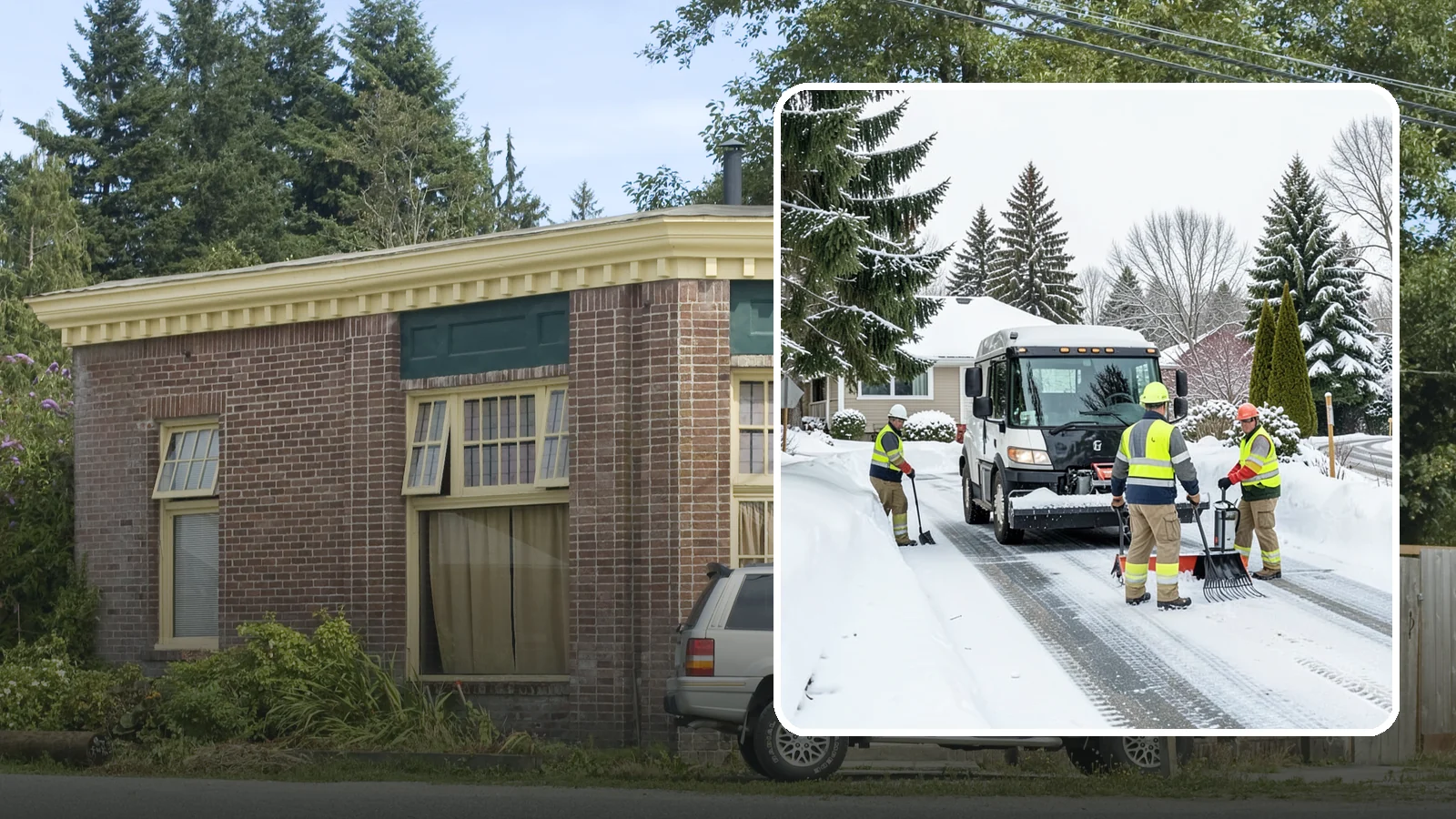 Driveway Snow Removal in Hamilton, Skagit County, WA - We clear residential driveways so you can get to work even when your side street stays buried for days.