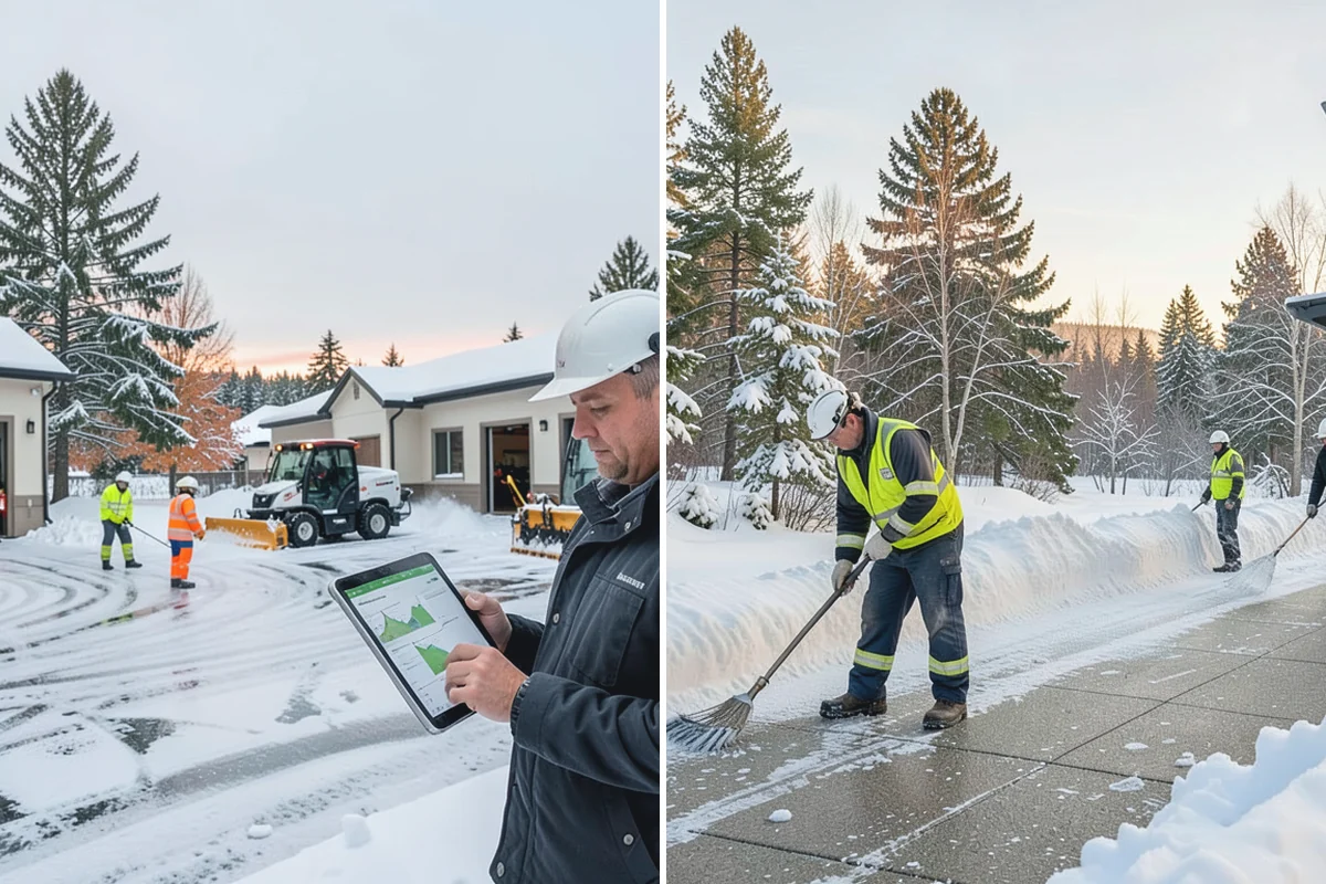 Driveway Snow Removal in Hamilton, Skagit County, WA - We measure the drive length and note the surface material
