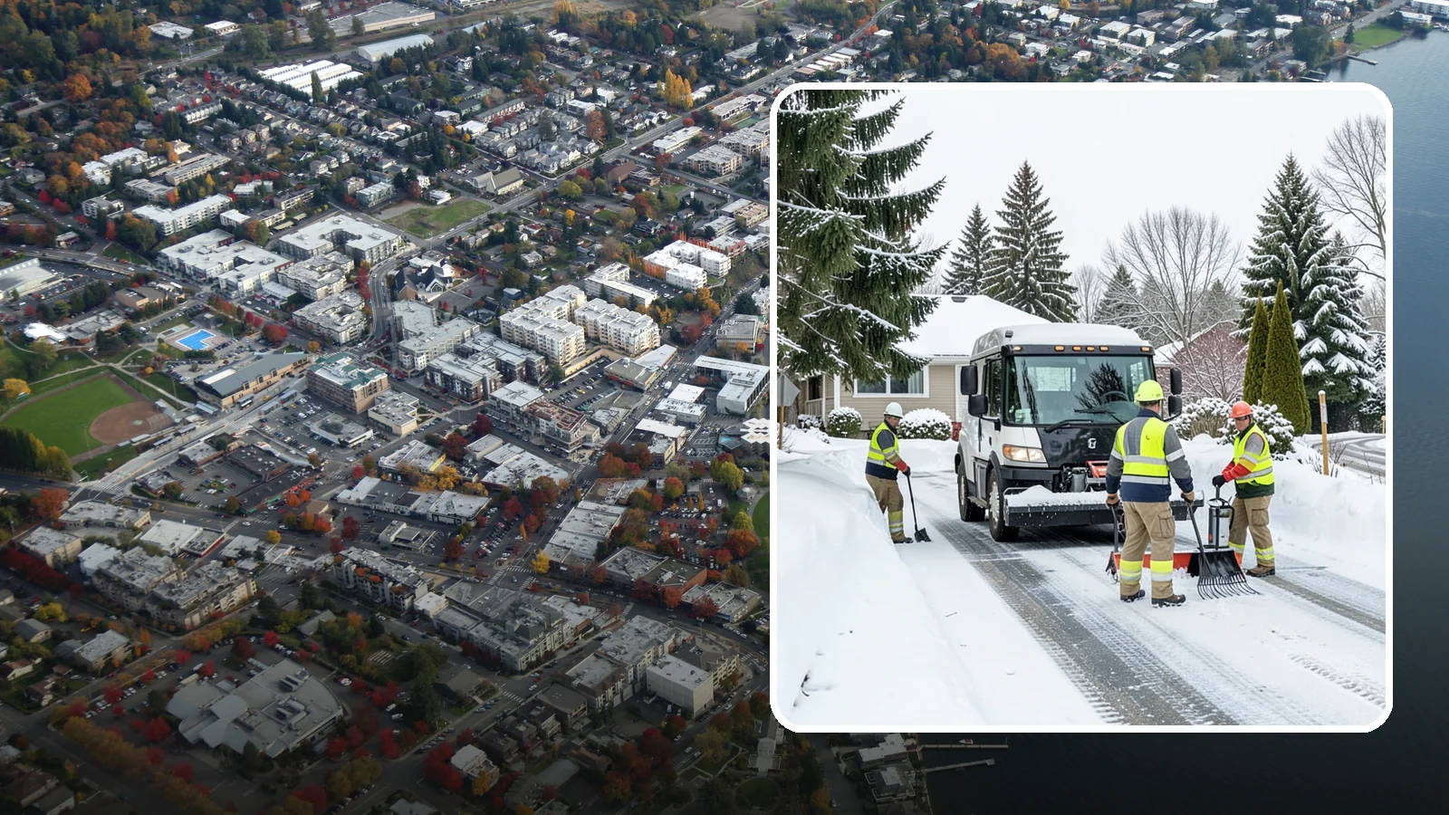 Driveway Snow Removal in Kirkland, King County, WA - We clear residential driveways so you can get to work even when your side street stays buried for days.