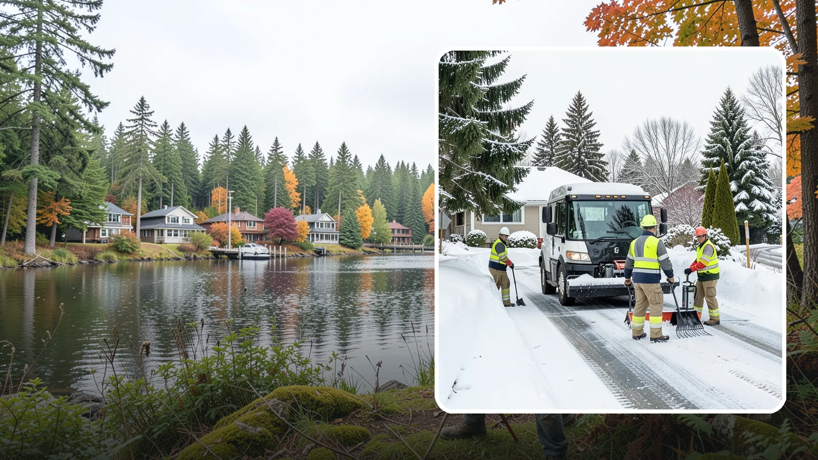 Driveway Snow Removal in La Conner, Skagit County, WA - We clear residential driveways so you can get to work even when your side street stays buried for days.