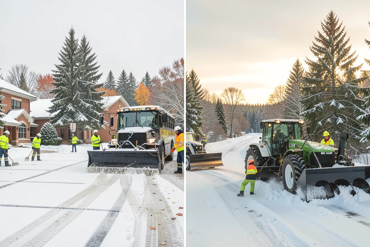 Driveway Snow Removal in Lake Stevens, Snohomish County, WA - We measure the drive length and note the surface material