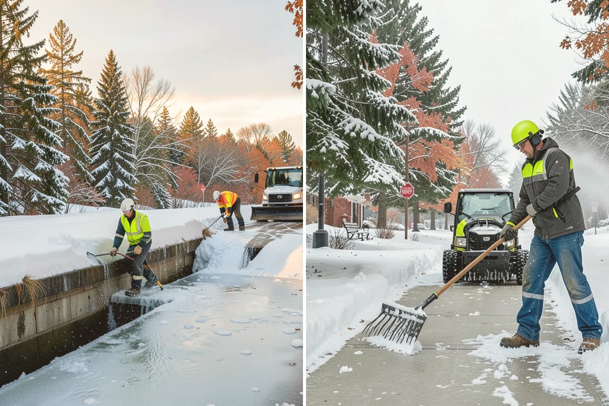 Driveway Snow Removal in Langley, Island County, WA - We measure the drive length and note the surface material