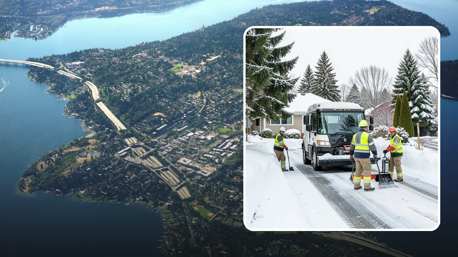 Driveway Snow Removal in Mercer Island, King County, WA - We clear residential driveways so you can get to work even when your side street stays buried for days.