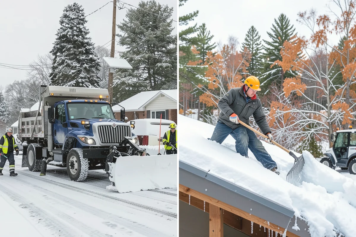 Driveway Snow Removal in Mercer Island, King County, WA - We measure the drive length and note the surface material