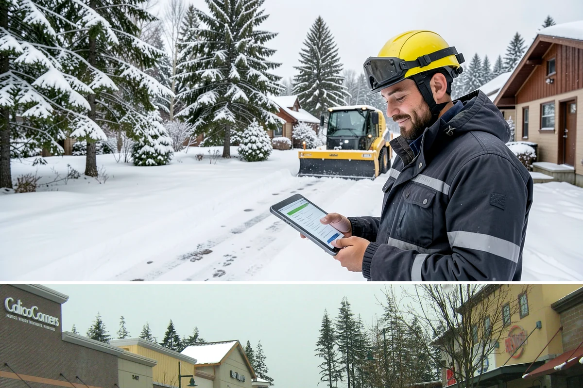 Driveway Snow Removal in Mill Creek, Snohomish County, WA - Reserve driveway service in early winter so your route position is locked in before December's first lowland accumulation.