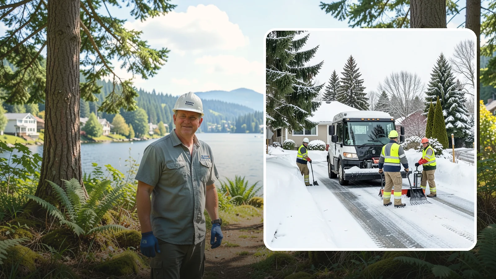 Driveway Snow Removal in Milton, King County, WA - We clear residential driveways so you can get to work even when your side street stays buried for days.