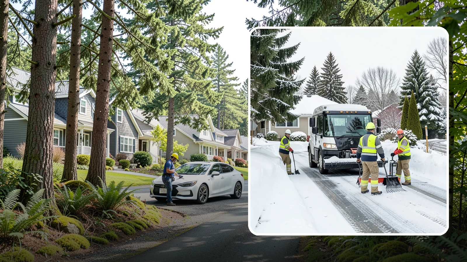 Driveway Snow Removal in Normandy Park, King County, WA - We clear residential driveways so you can get to work even when your side street stays buried for days.