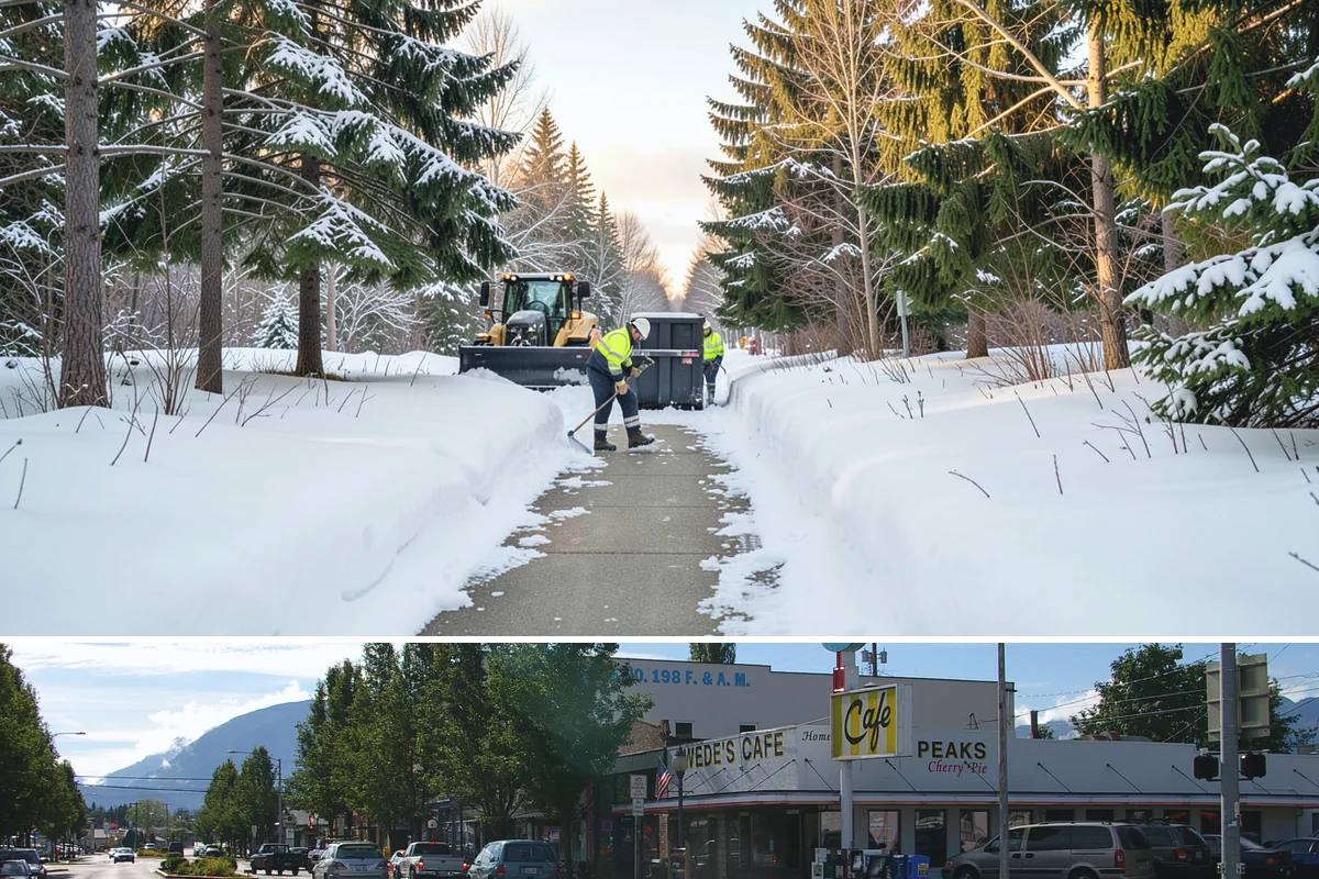 Driveway Snow Removal in North Bend, King County, WA - Reserve driveway service in early winter so your route position is locked in before December's first lowland accumulation.