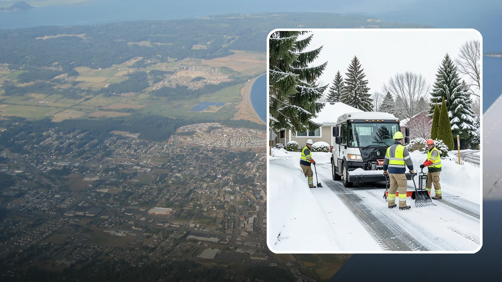 Driveway Snow Removal in Oak Harbor, Island County, WA - We clear residential driveways so you can get to work even when your side street stays buried for days.