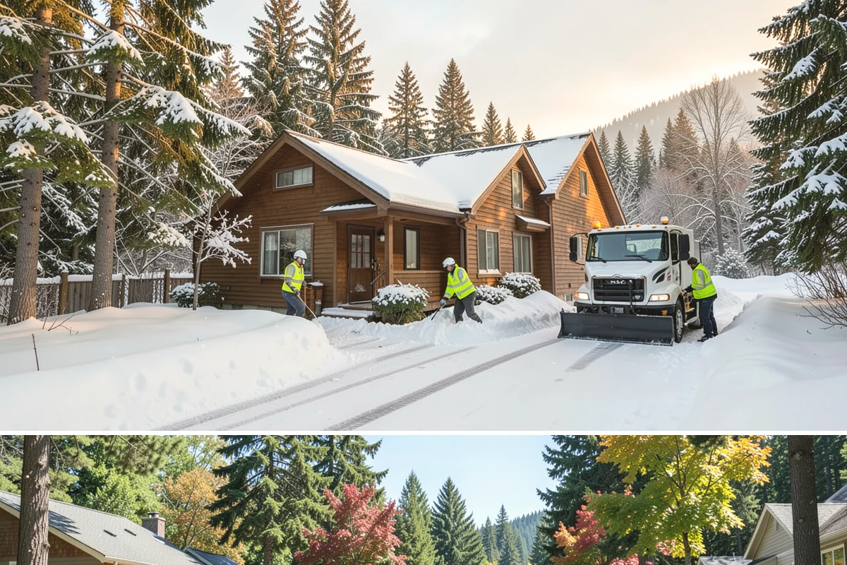 Driveway Snow Removal in Orting, Pierce County, WA - Reserve driveway service in early winter so your route position is locked in before December's first lowland accumulation.