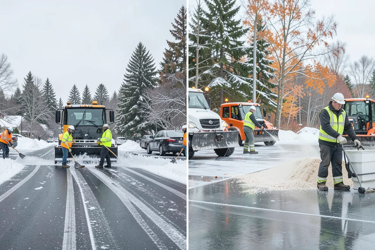 Driveway Snow Removal in Renton, King County, WA - We measure the drive length and note the surface material