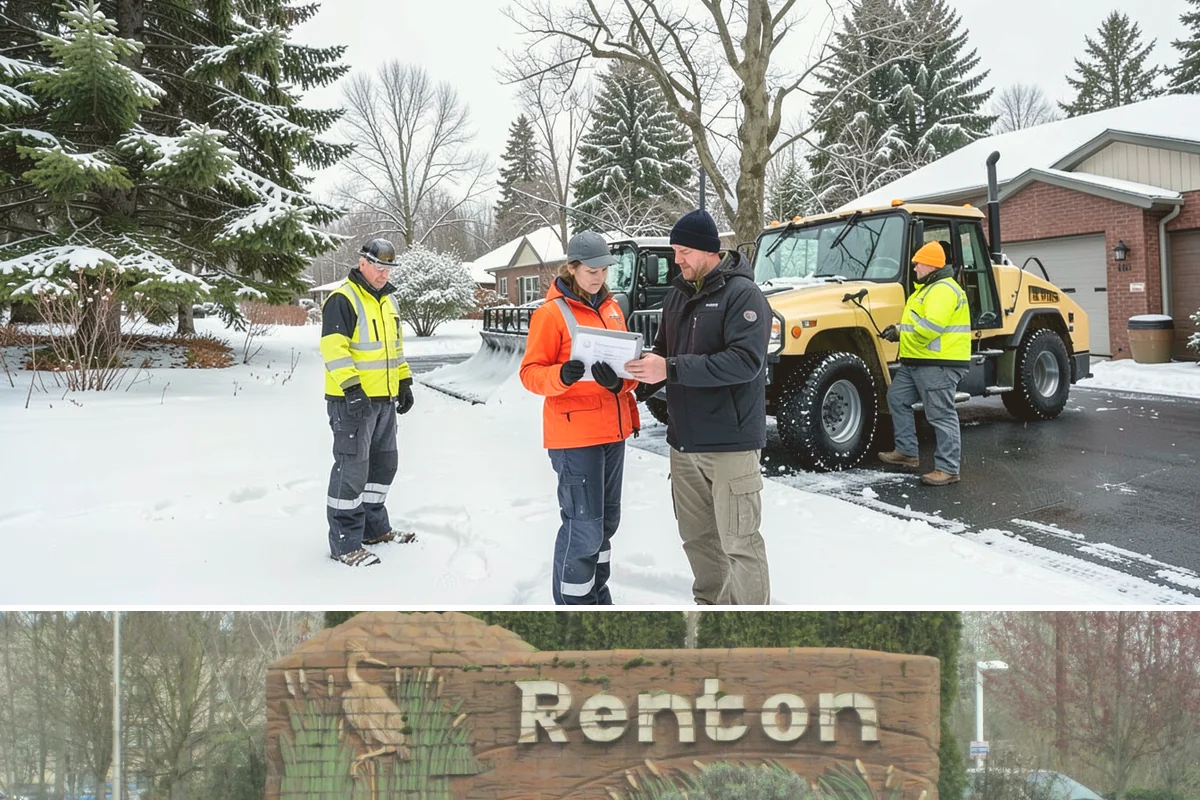 Driveway Snow Removal in Renton, King County, WA - Reserve driveway service in early winter so your route position is locked in before December's first lowland accumulation.