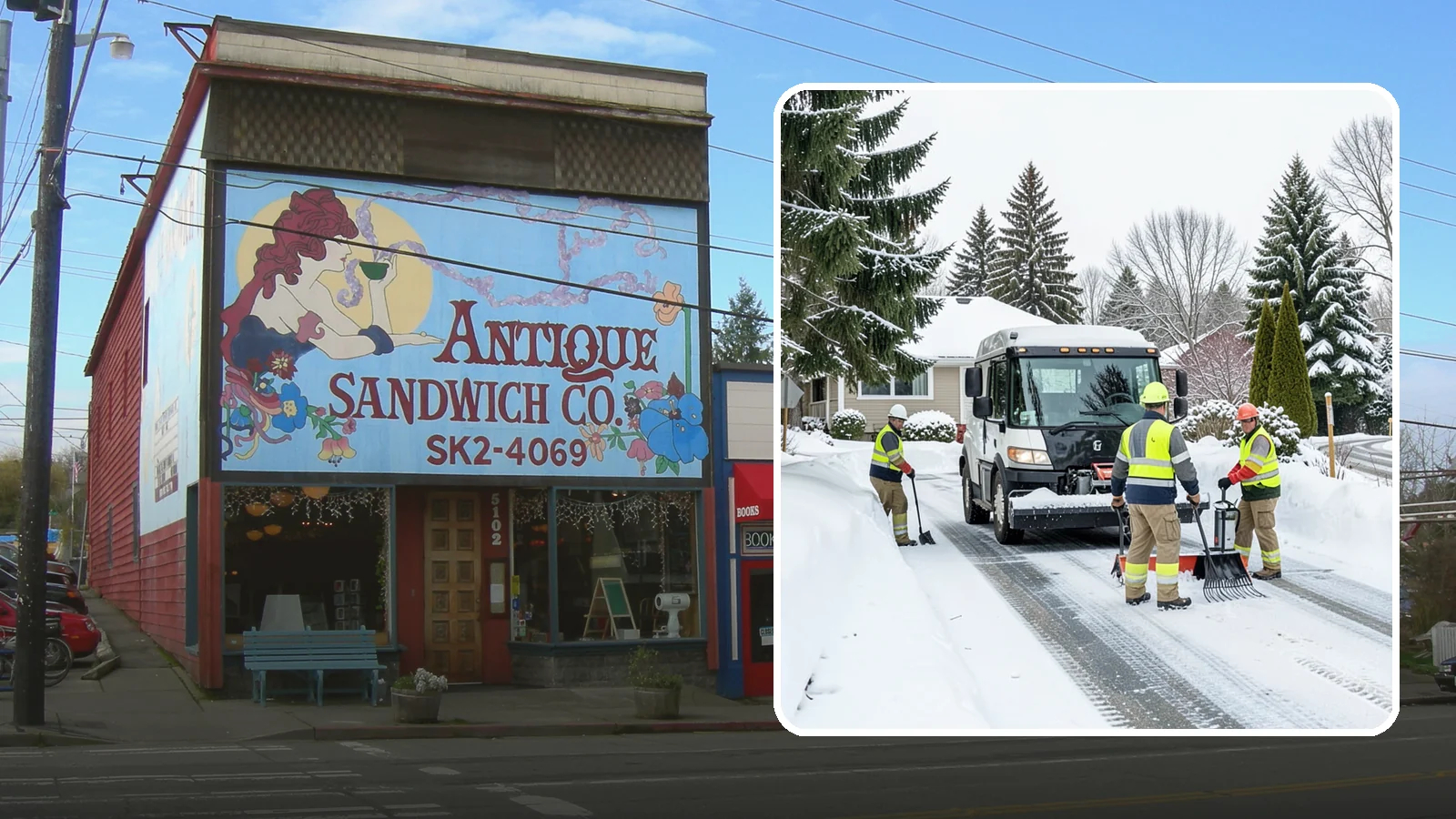 Driveway Snow Removal in Ruston, Pierce County, WA - We clear residential driveways so you can get to work even when your side street stays buried for days.