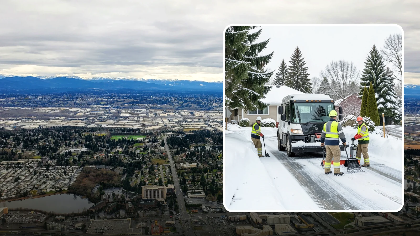 Driveway Snow Removal in SeaTac, King County, WA - We clear residential driveways so you can get to work even when your side street stays buried for days.