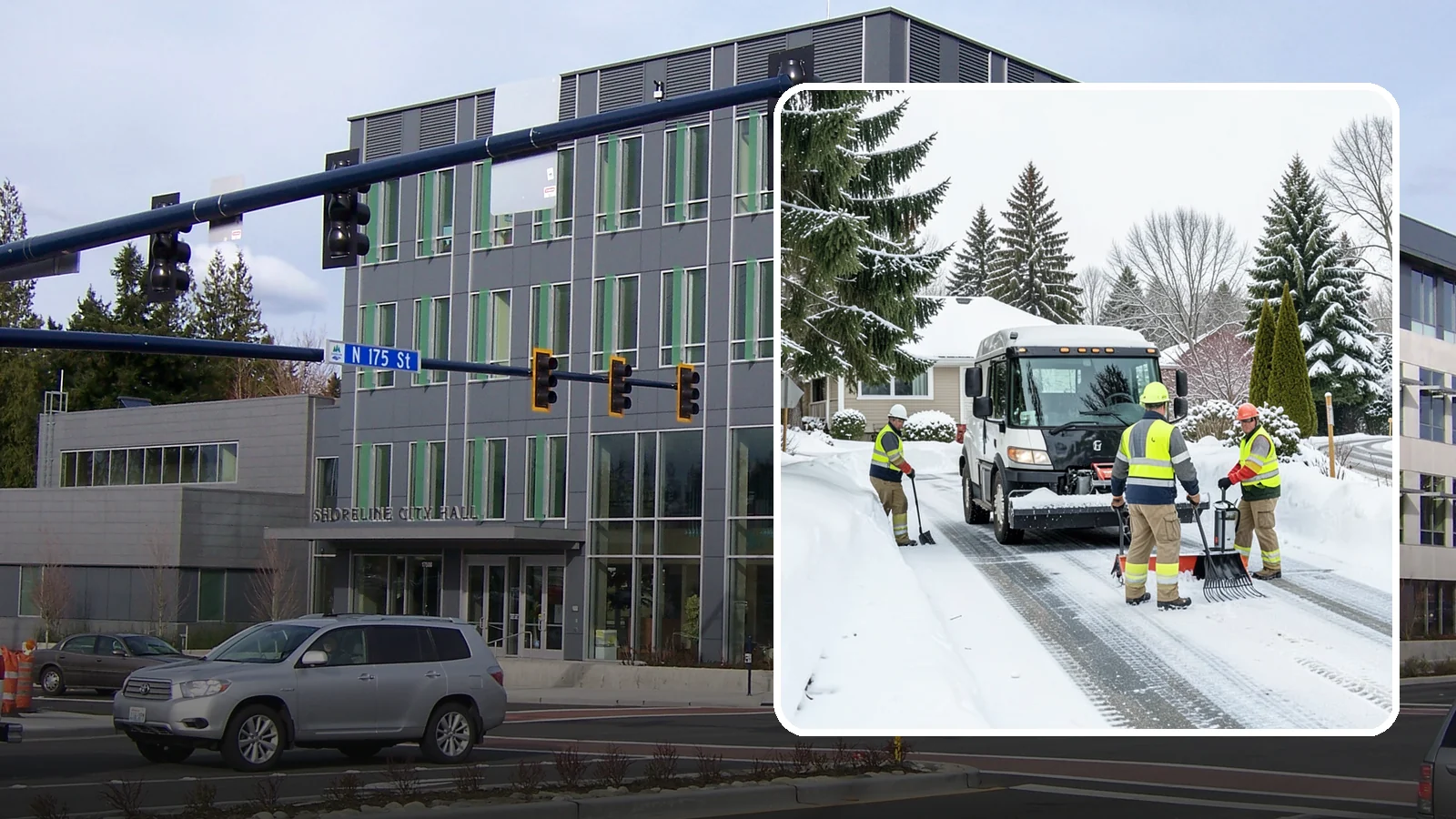 Driveway Snow Removal in Shoreline, King County, WA - We clear residential driveways so you can get to work even when your side street stays buried for days.