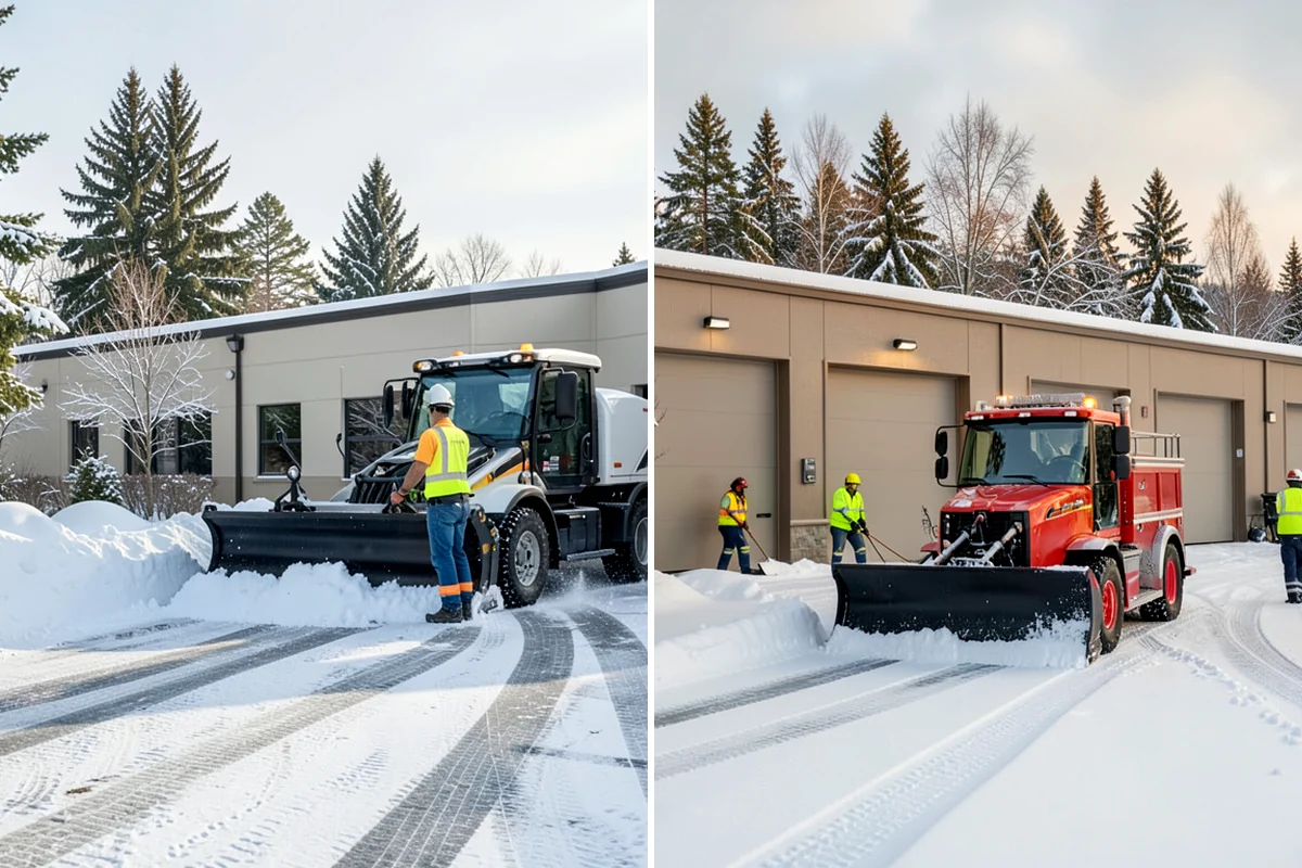 Driveway Snow Removal in Snoqualmie, King County, WA - We measure the drive length and note the surface material
