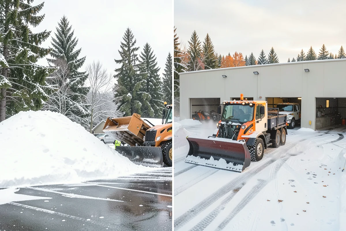 Driveway Snow Removal in University Place, Pierce County, WA - We measure the drive length and note the surface material