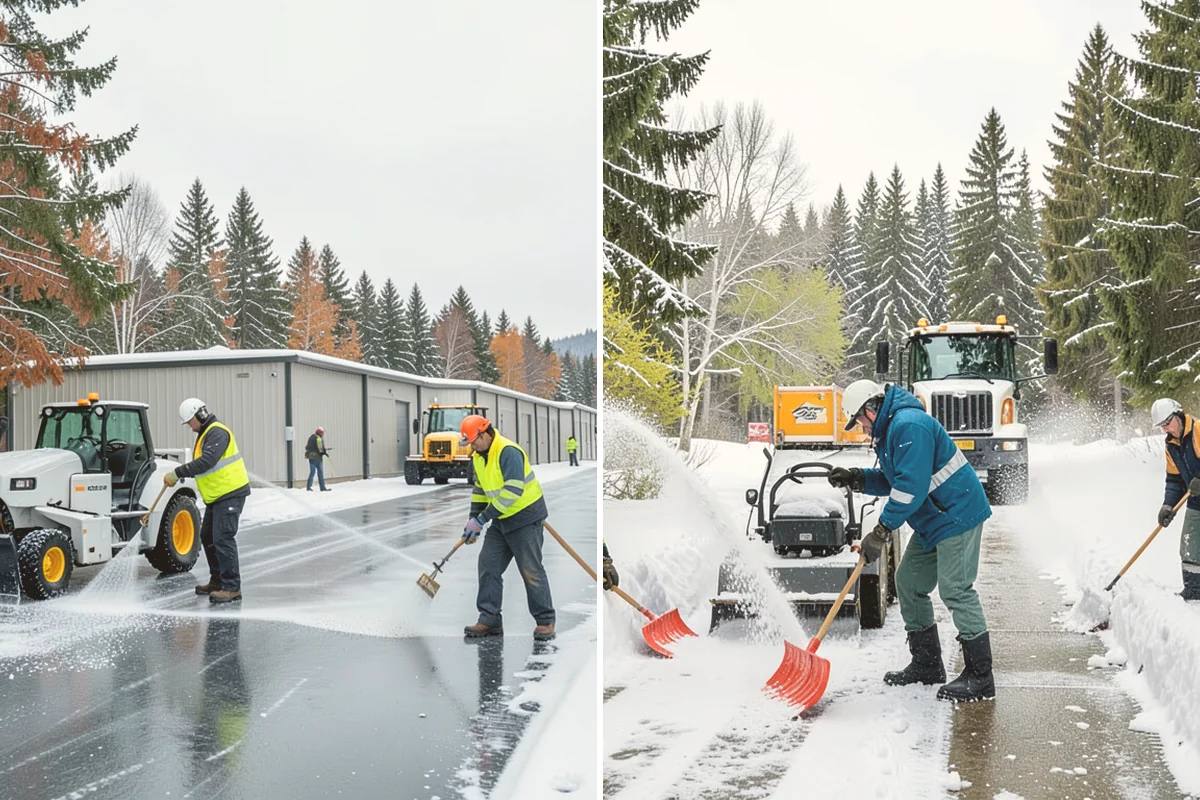 Dump Truck Plowing in Algona, King County, WA - Plan plow routes alongside loading and haul-off points