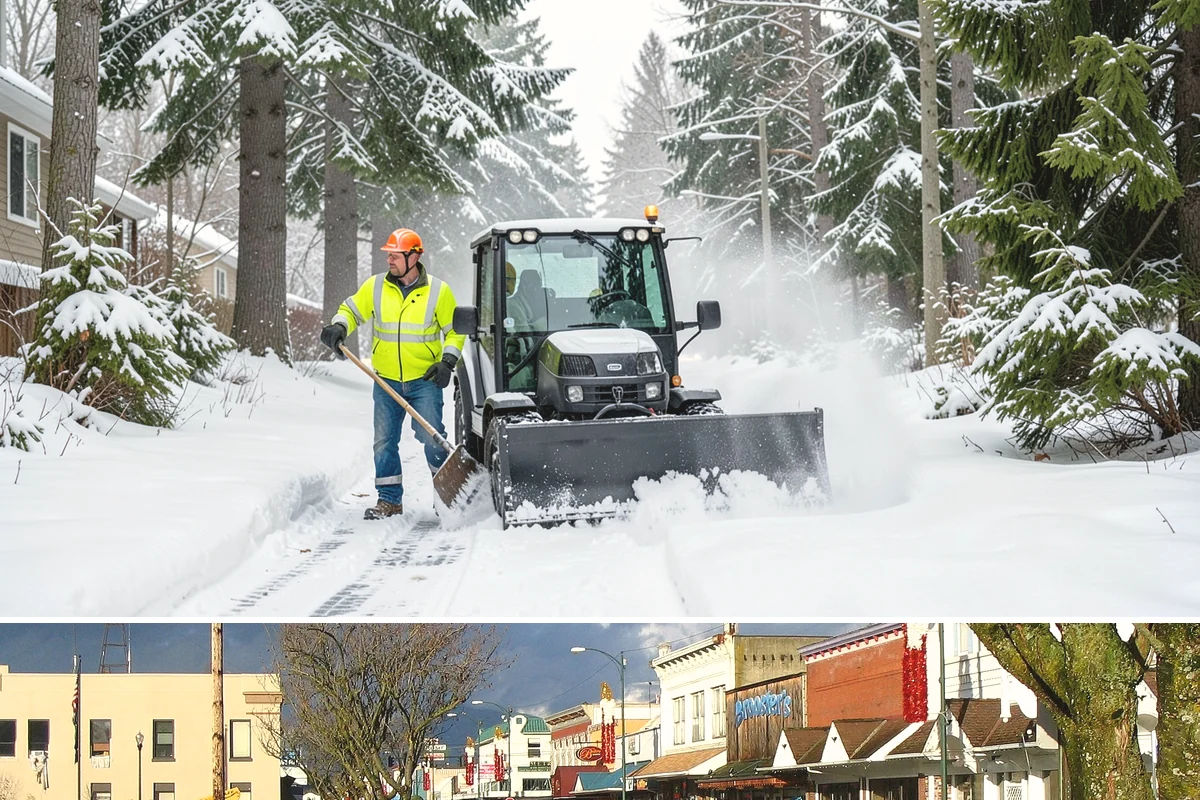 Dump Truck Plowing in Arlington, Snohomish County, WA - Dump truck plowing is most useful during heavy accumulation events from December through February on space-limited commercial...