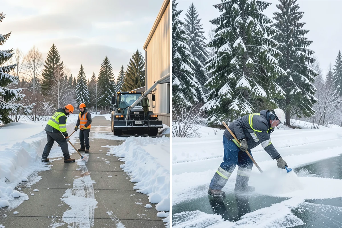 Dump Truck Plowing in Bonney Lake, Pierce County, WA - Plan plow routes alongside loading and haul-off points