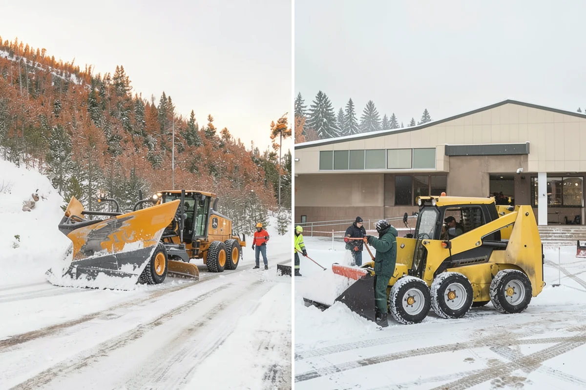 Dump Truck Plowing in Burlington, Skagit County, WA - Plan plow routes alongside loading and haul-off points