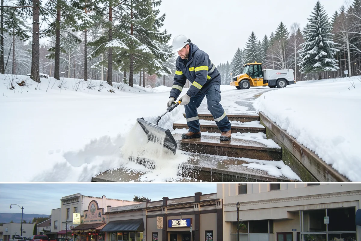 Dump Truck Plowing in Burlington, Skagit County, WA - Dump truck plowing is most useful during heavy accumulation events from December through February on space-limited commercial...