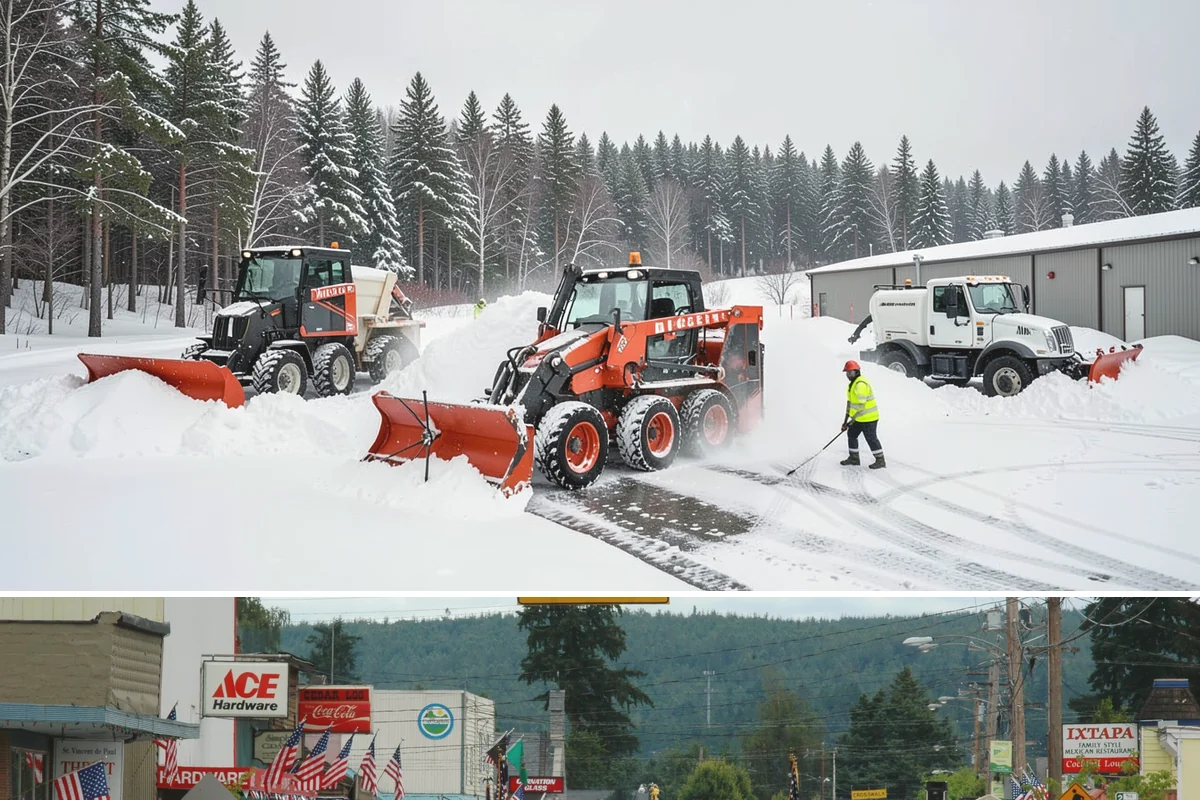 Dump Truck Plowing in Carnation, King County, WA - Dump truck plowing is most useful during heavy accumulation events from December through February on space-limited commercial...