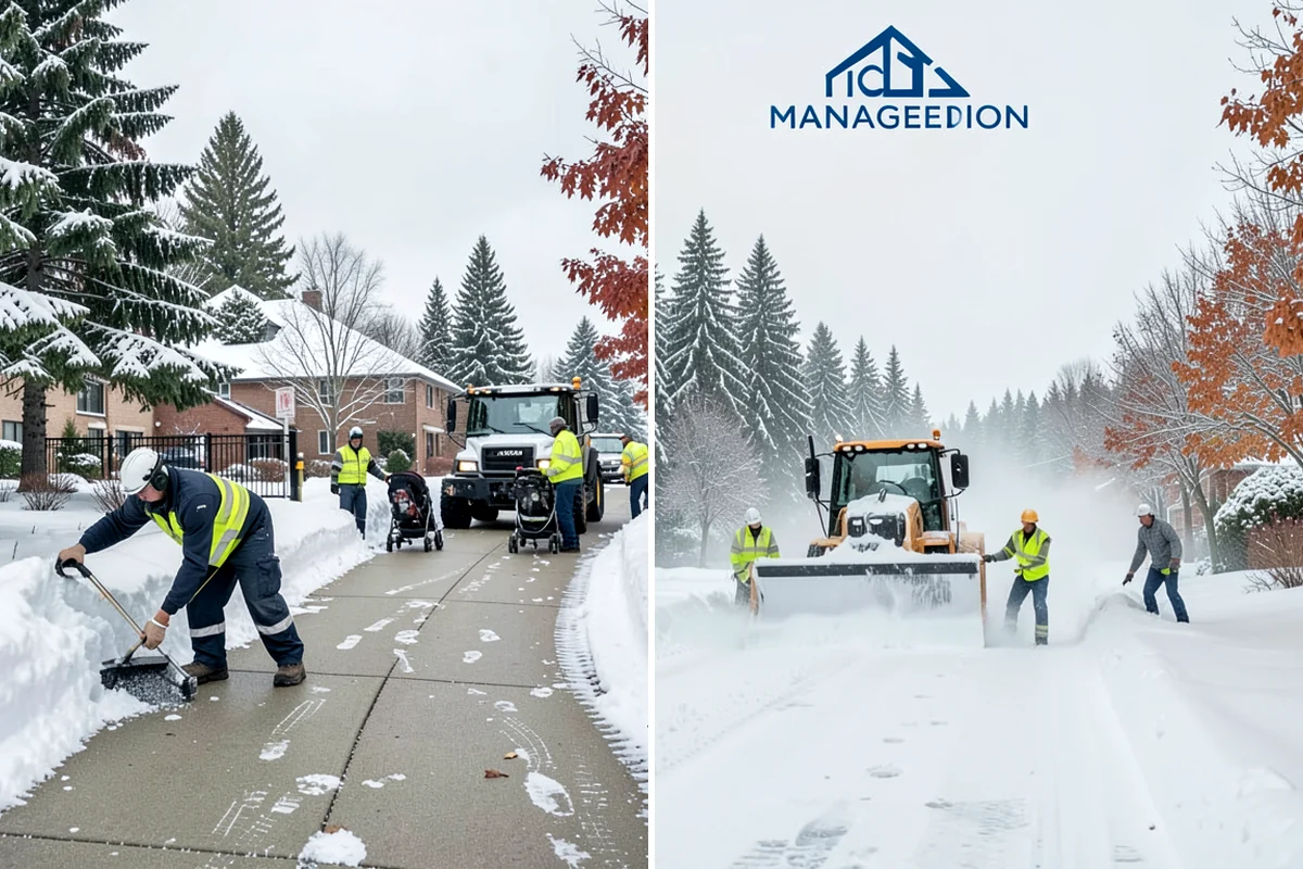Dump Truck Plowing in Clyde Hill, King County, WA - Plan plow routes alongside loading and haul-off points