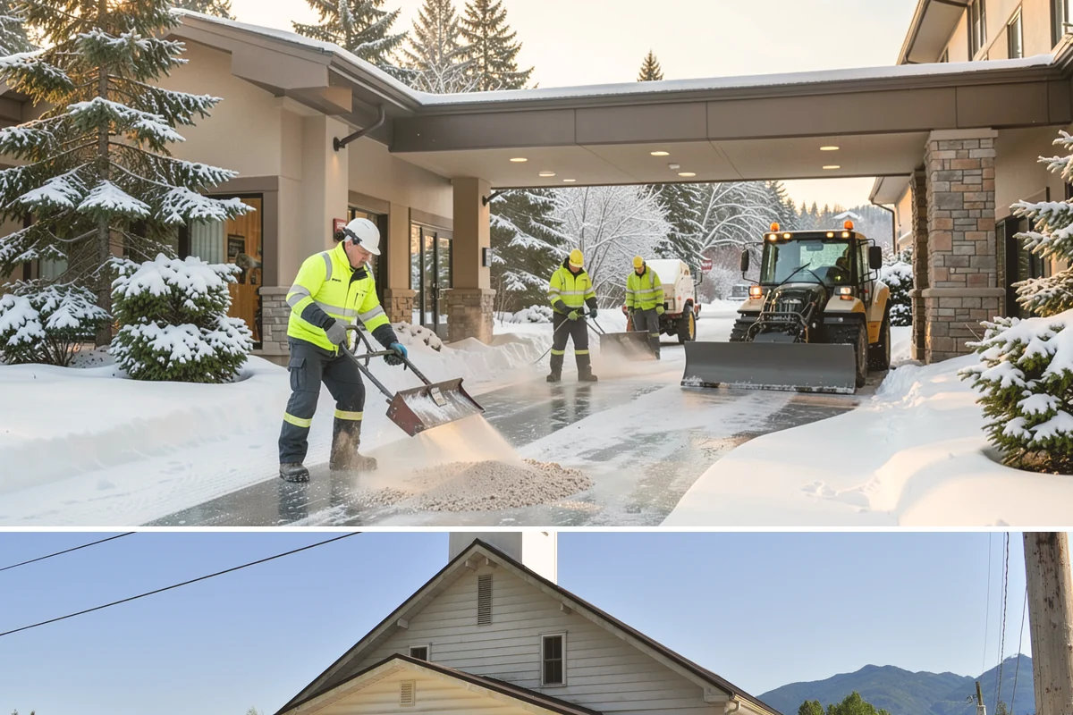 Dump Truck Plowing in Concrete, Skagit County, WA - Dump truck plowing is most useful during heavy accumulation events from December through February on space-limited commercial...