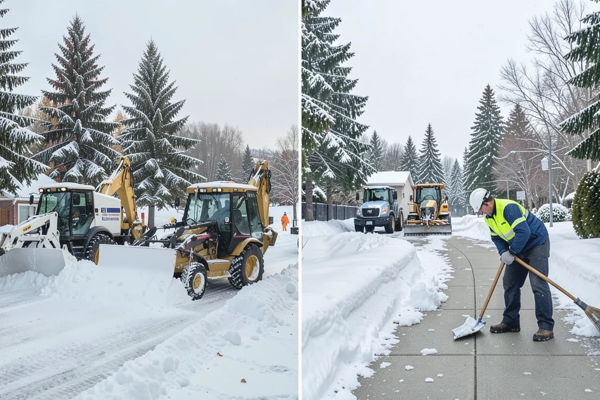 Dump Truck Plowing in Coupeville, Island County, WA - Plan plow routes alongside loading and haul-off points